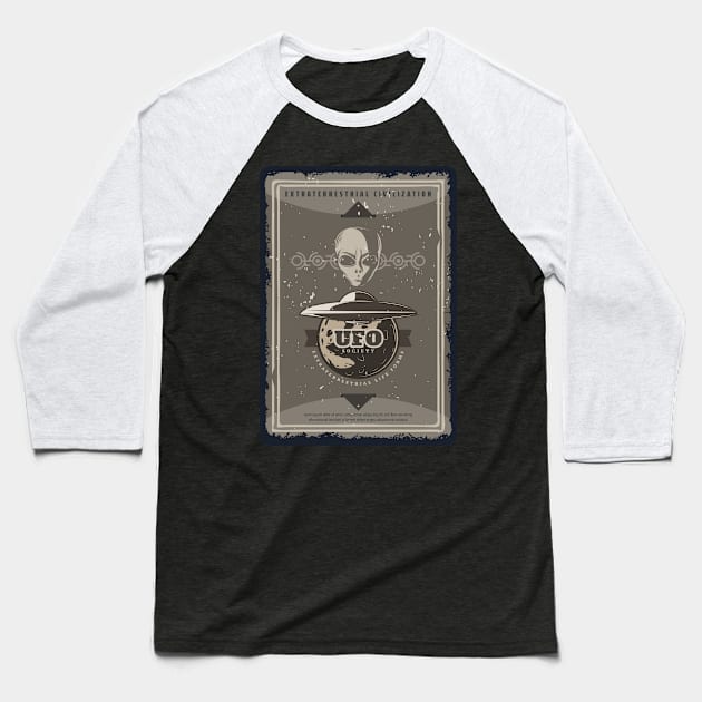 ufo Baseball T-Shirt by Vine Time T shirts